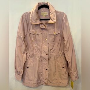 Michael Kors Blush Pink Anorak Rain Jacket Size M NWT!